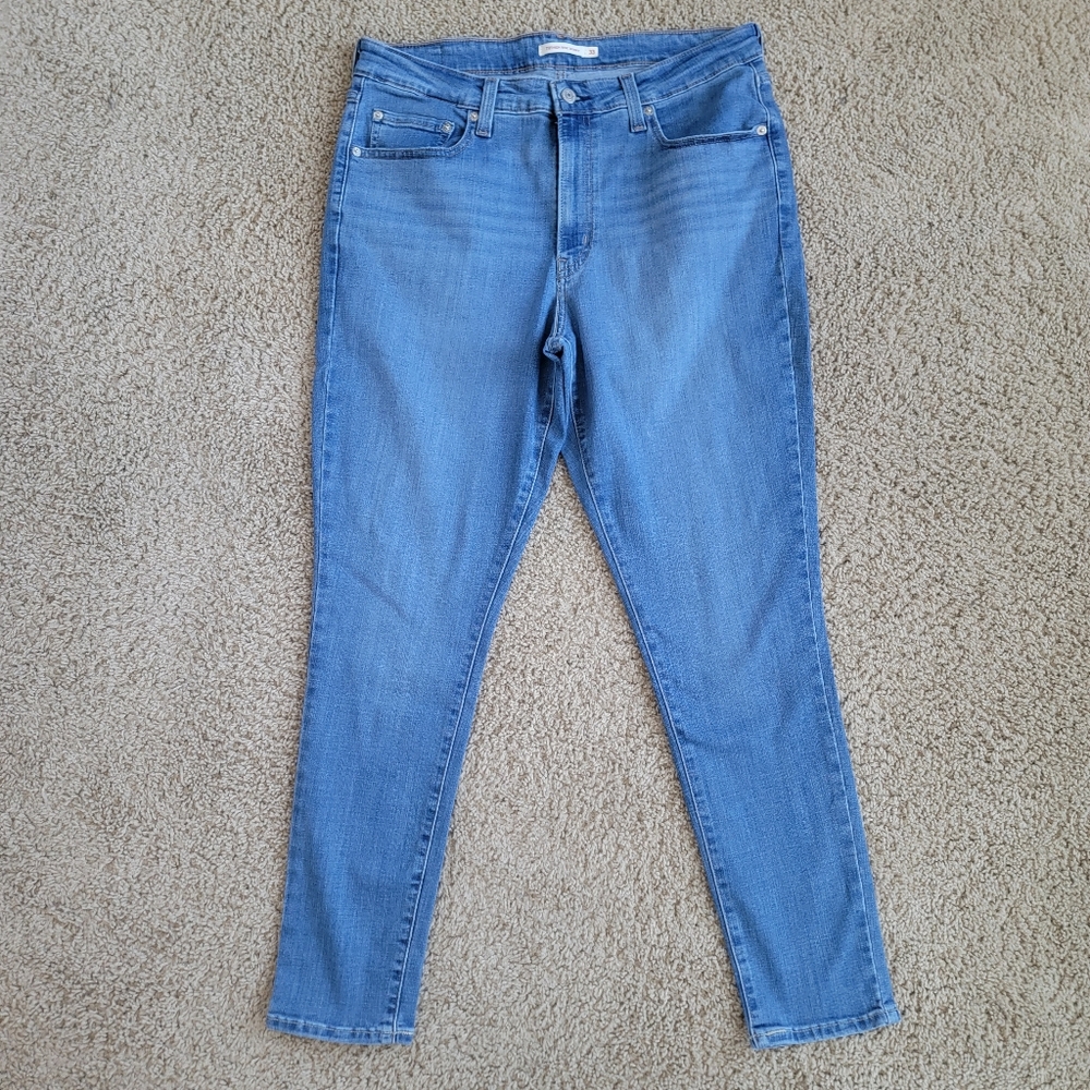 Levi's 721 High Rise Skinny Jeans - Women's 33 X 30 - Medium Wash, Pockets